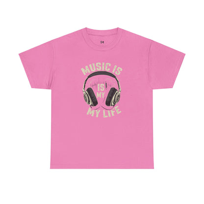 Music is my life Unisex Heavy Cotton Tee - Stylemz