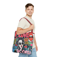 Korea -  I love Korea Tote Bag (AOP)  - StyleMZ