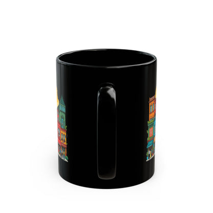 Global flavor street Black Mug (11oz, 15oz) - StyleMZ