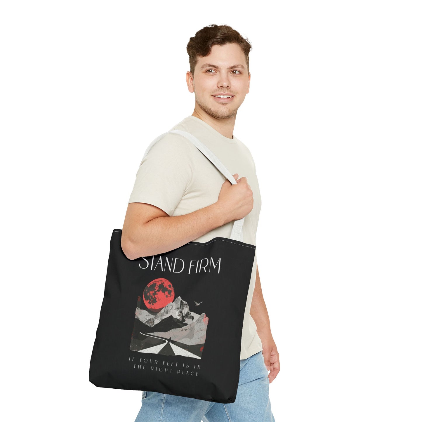 Stand firm Tote Bag (AOP) - StyleMZ - Stylemz