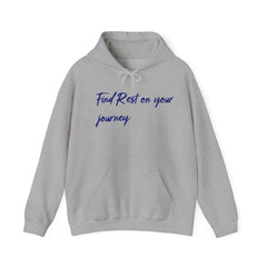 Sudadera con capucha unisex de mezcla pesada Find Rest on the Journey - Corea - StyleMZ 