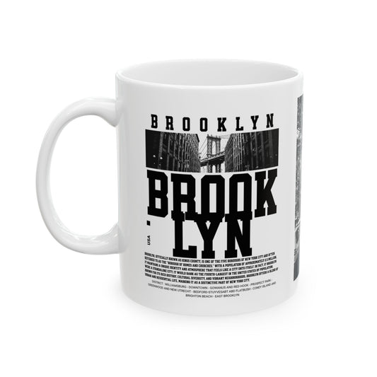 Brooklyn Ceramic Mug, (11oz, 15oz) - StyleMZ