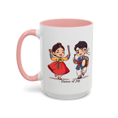 Korea -  Dance of joy Accent Coffee Mug (11, 15oz)  - StyleMZ