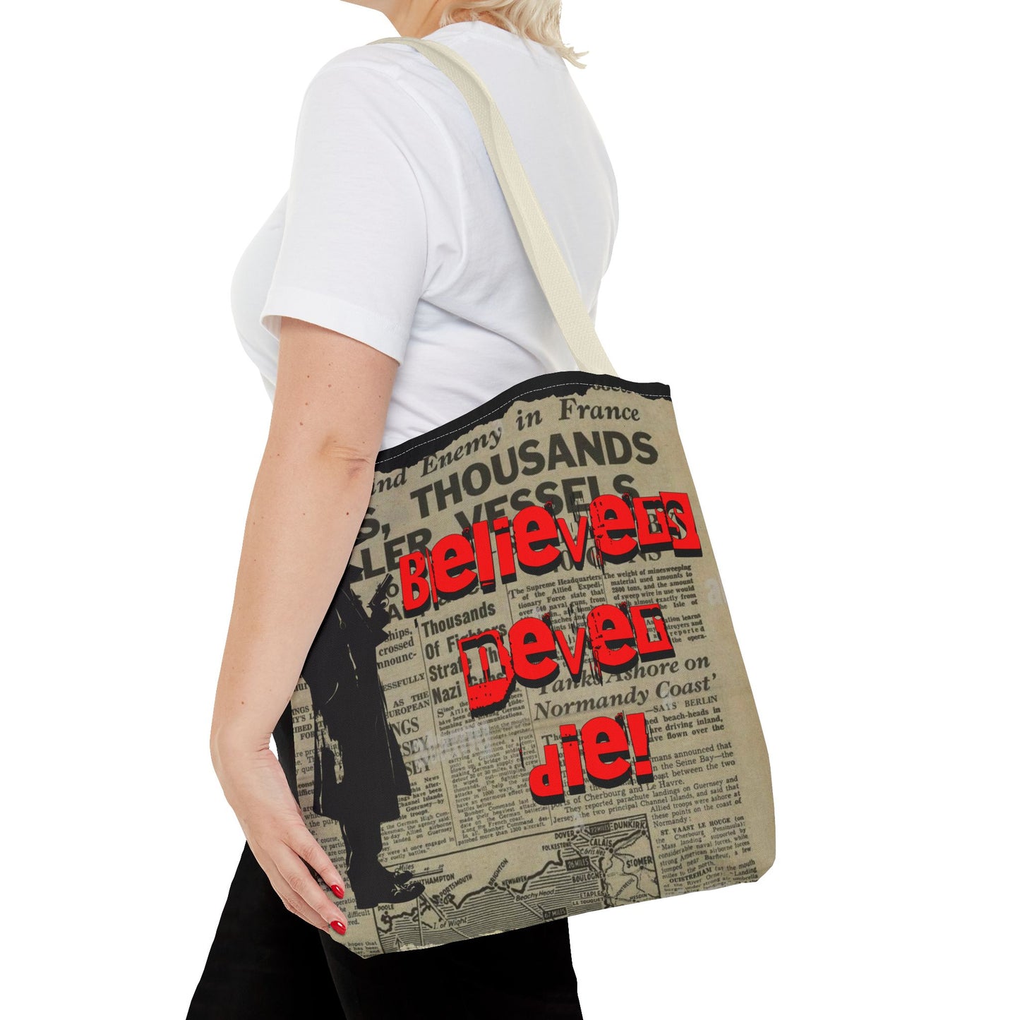 Believers never die Tote Bag (AOP) - StyleMZ