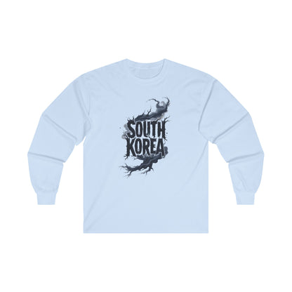 South Korea Unisex Ultra Cotton Long Sleeve Tee - StyleMZ