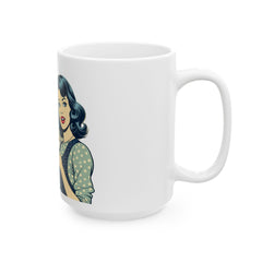 Taza de cerámica "Tómate un descanso" (11 oz, 15 oz) - StyleMZ 