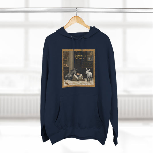 Korea -  Story time Three-Panel Fleece Hoodie  - StyleMZ