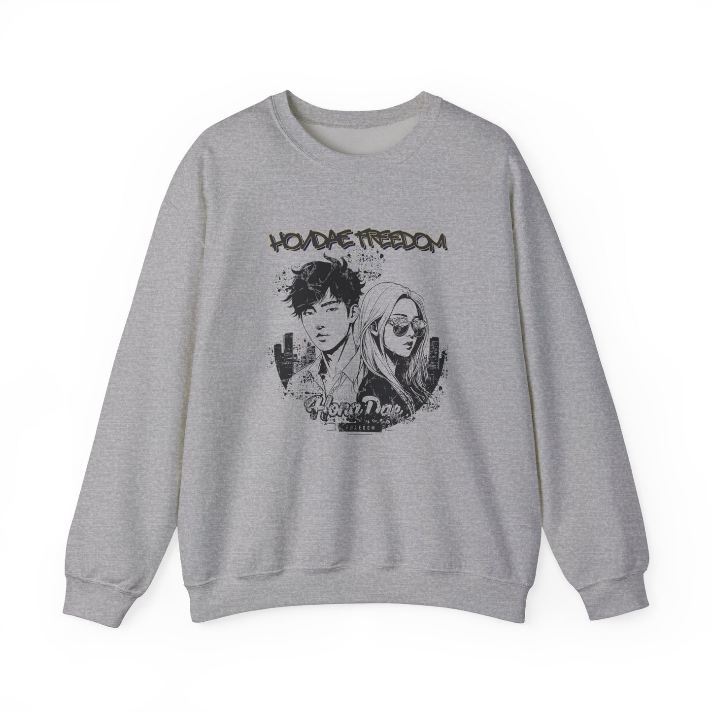 HongDae Freedom Unisex Heavy Blend™ Crewneck Sweatshirt - StyleMZ