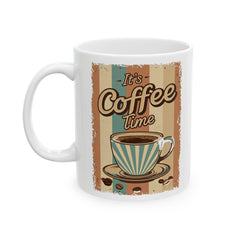 Taza de cerámica "Corea, es hora del café" (11 oz, 15 oz) - StyleMZ 