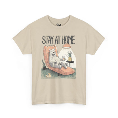 Stay at home Unisex Heavy Cotton Tee - StyleMZ