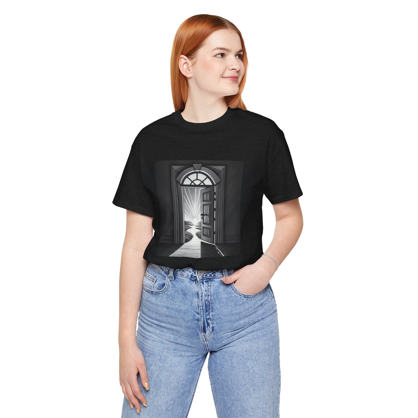 The door is open Unisex Jersey Short Sleeve Tee - StyleMZ