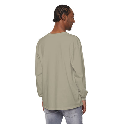 Korea -  Return to soil Unisex Garment-dyed Long Sleeve T-Shirt  - StyleMZ