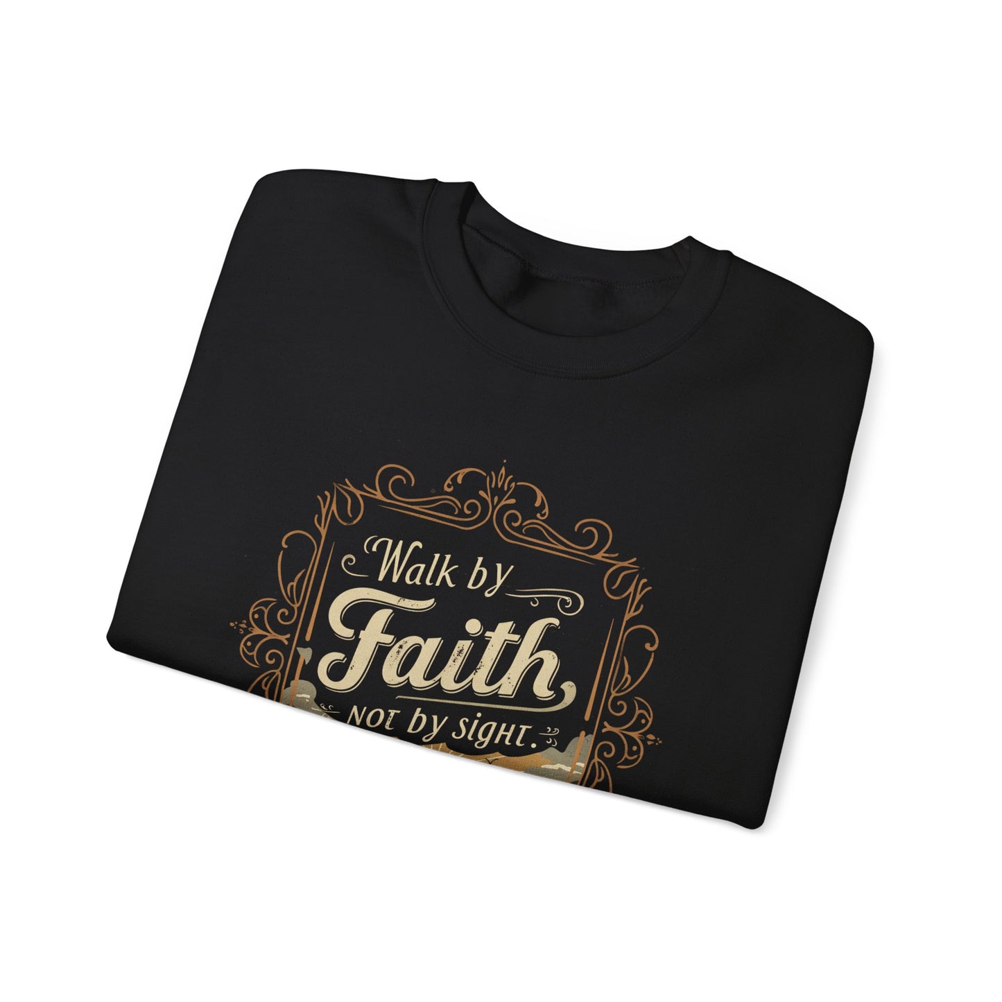 Walk by Faith Unisex Heavy Blend™ Crewneck Sweatshirt