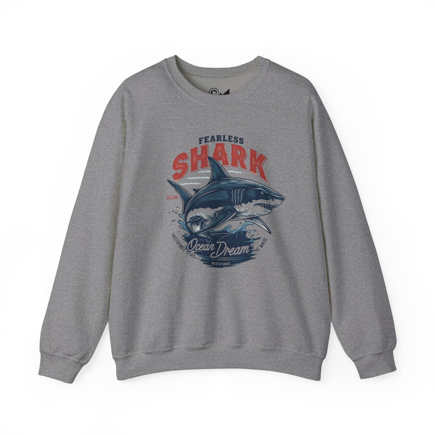 Fearless shark Unisex Heavy Blend™ Crewneck Sweatshirt - StyleMZ