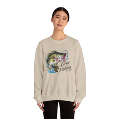 Corea - Sudadera unisex de cuello redondo Gone Fishing Heavy Blend™ - StyleMZ 