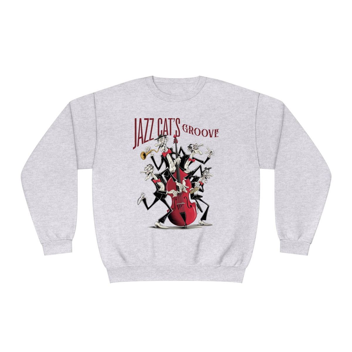 Korea -  Jazz cat's groove Unisex NuBlend® Crewneck Sweatshirt  - StyleMZ