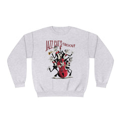 Korea -  Jazz cat's groove Unisex NuBlend® Crewneck Sweatshirt  - StyleMZ