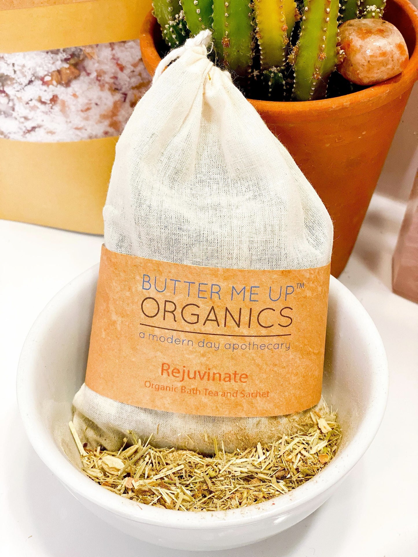 Organic Rejuvenating Bath Tea Sachet for Relaxation