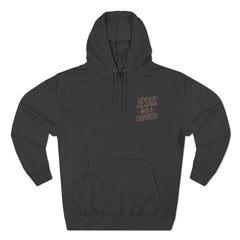 Jesus was a carpenter Three-Panel Fleece Hoodie  - Korea  - StyleMZ