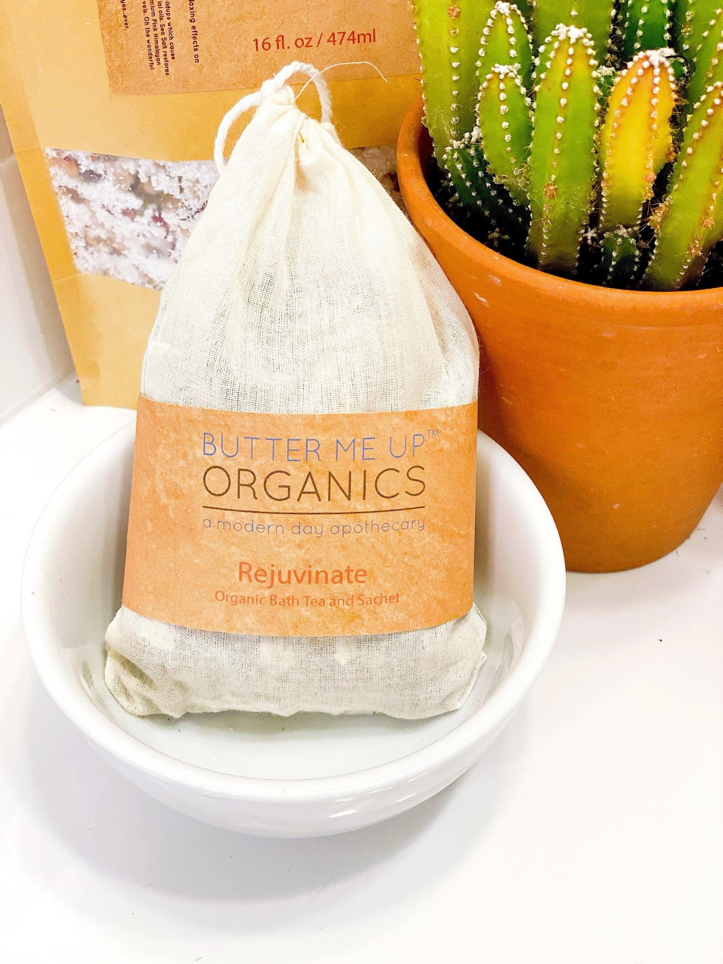 Organic Rejuvenating Bath Tea Sachet for Relaxation