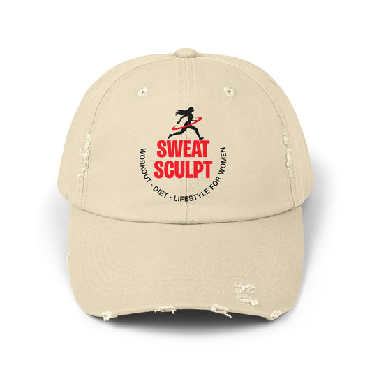 Korea - Sweat Sculpt Unisex Distressed Cap - StyleMZ - Stylemz