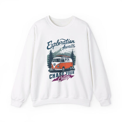 Korea - Exploration Awaits Unisex Heavy Blend™ Crewneck Sweatshirt - StyleMZ - Stylemz