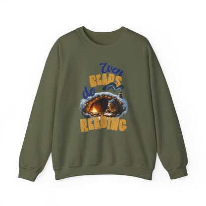 Even bears do reading Unisex Heavy Blend™ Crewneck Sweatshirt - StyleMZ