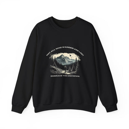 Not All Who Wander Are Lost Unisex Heavy Blend™ Crewneck Sweatshirt - StyleMZ