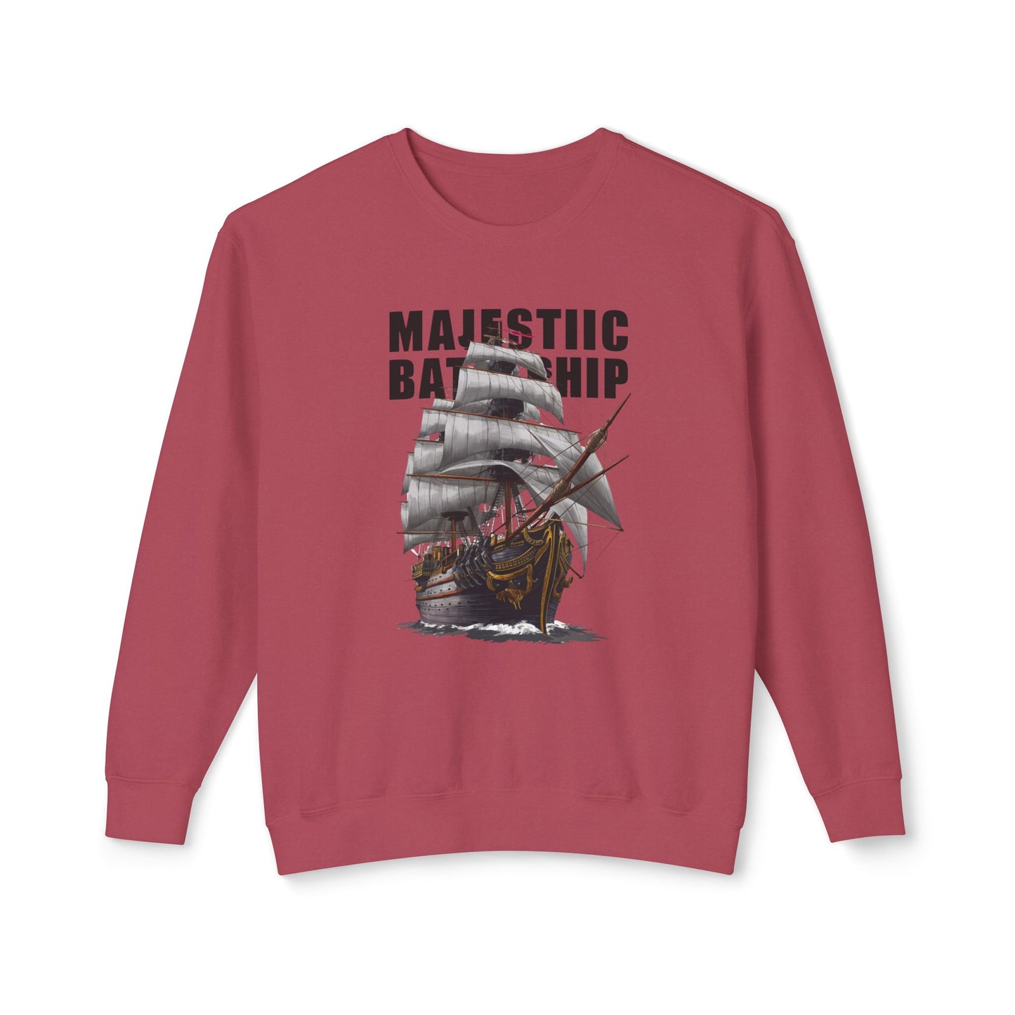 Battleship Unisex Lightweight Crewneck Sweatshirt - Korea - StyleMZ - Stylemz