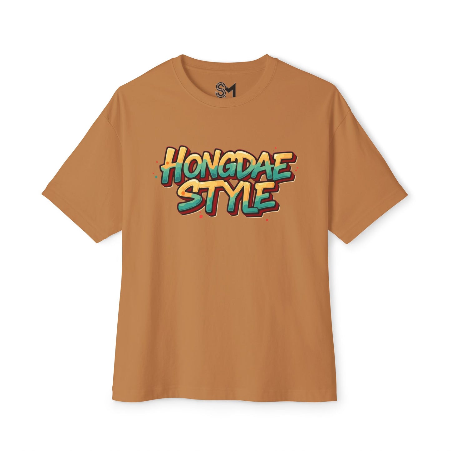 Hongdae style Unisex Oversized Boxy Tee - StyleMZ