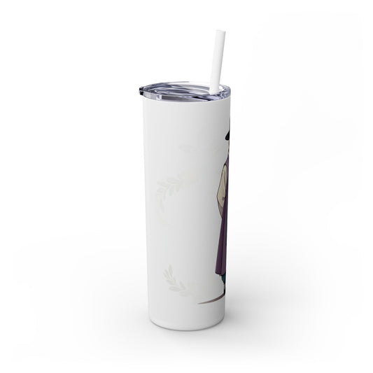 Korea -  Elegance in tradition Skinny Tumbler with Straw, 20oz  - StyleMZ