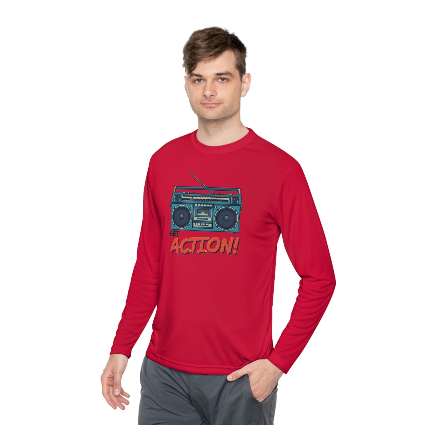 Korea -  Get action Unisex Lightweight Long Sleeve Tee  - StyleMZ