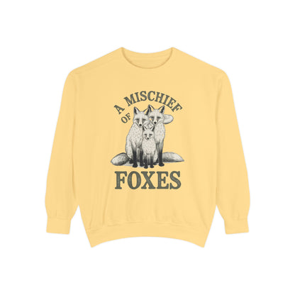 A mischief of Foxes Unisex Garment-Dyed Sweatshirt - StyleMZ