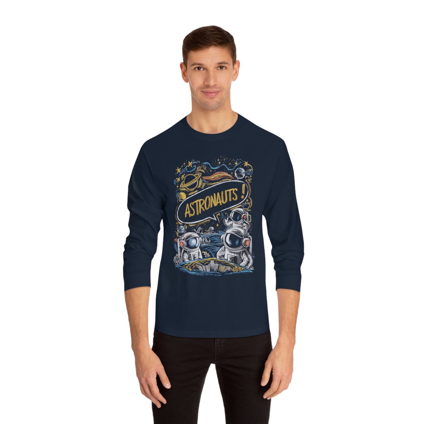 Korea -  Astronauts Unisex Classic Long Sleeve T-Shirt  - StyleMZ