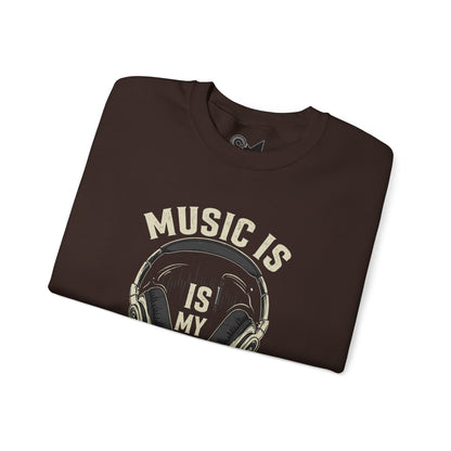 Music is my life Unisex Heavy Blend™ Crewneck Sweatshirt