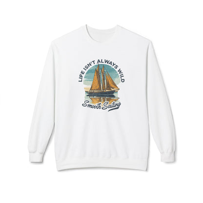 Smooth sailing Unisex Midweight Softstyle Fleece Crewneck Sweatshirt  - Korea  - StyleMZ