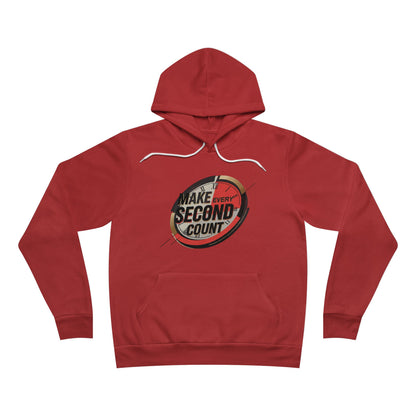 MAKE EVERY SECOND COUNT Unisex Sponge Fleece Pullover Hoodie - StyleMZ