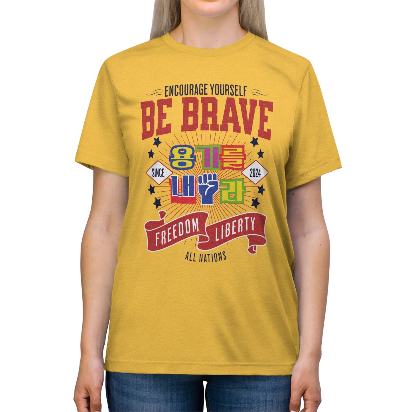 Be brave Unisex Triblend Tee