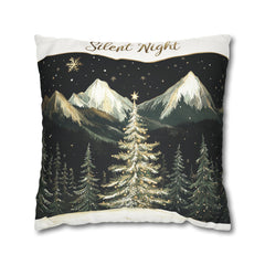 Silent night Faux Suede Square Pillowcase - StyleMZ