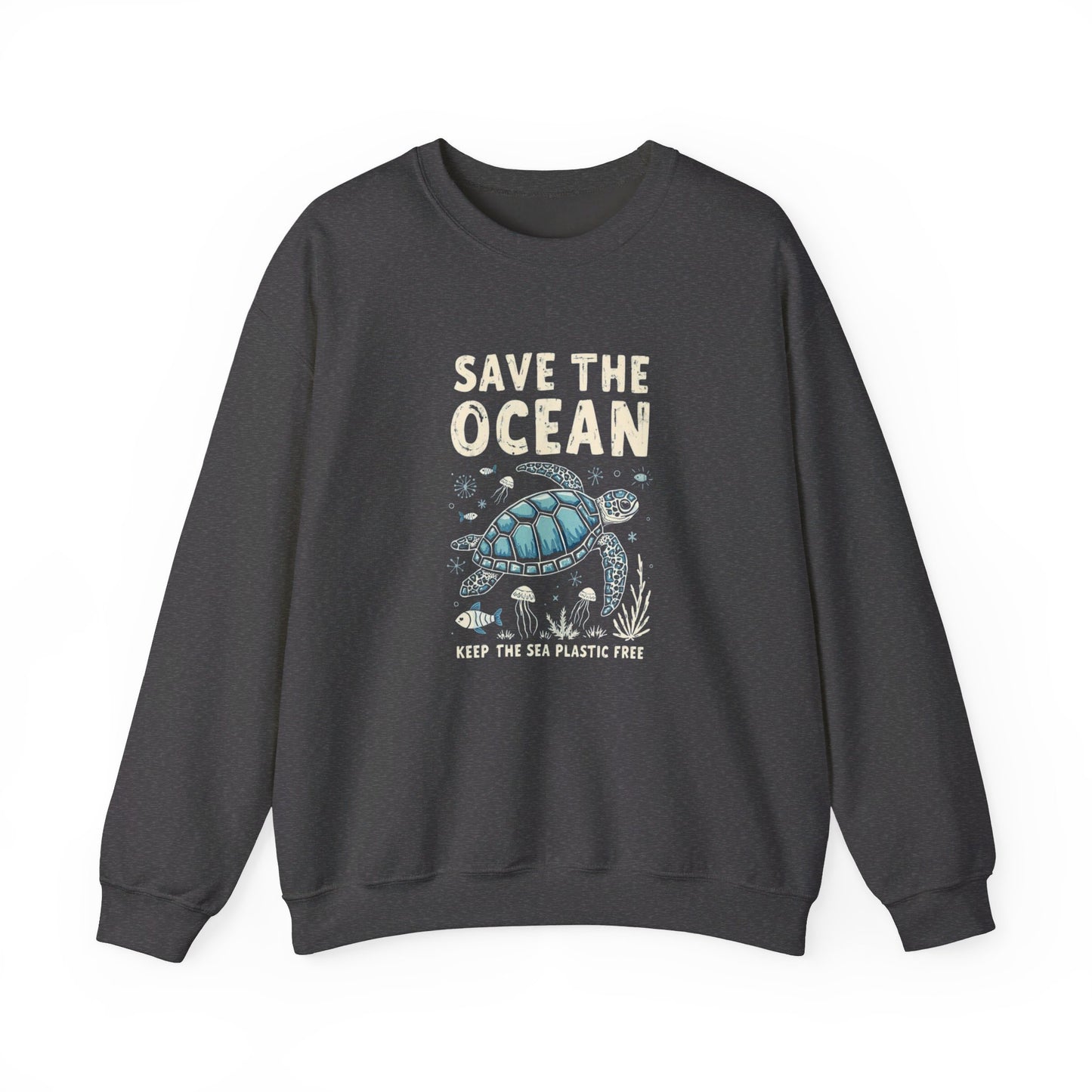 Korea -  Save the Ocean Unisex Heavy Blend™ Crewneck Sweatshirt  - StyleMZ