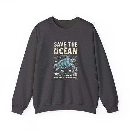 Korea -  Save the Ocean Unisex Heavy Blend™ Crewneck Sweatshirt  - StyleMZ