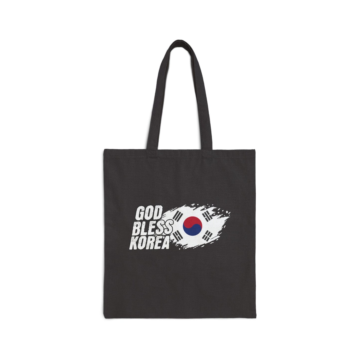 God bless Korea Cotton Canvas Tote Bag - StyleMZ