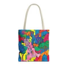 Korea -  The hillside village in Korea Tote Bag (AOP)  - StyleMZ