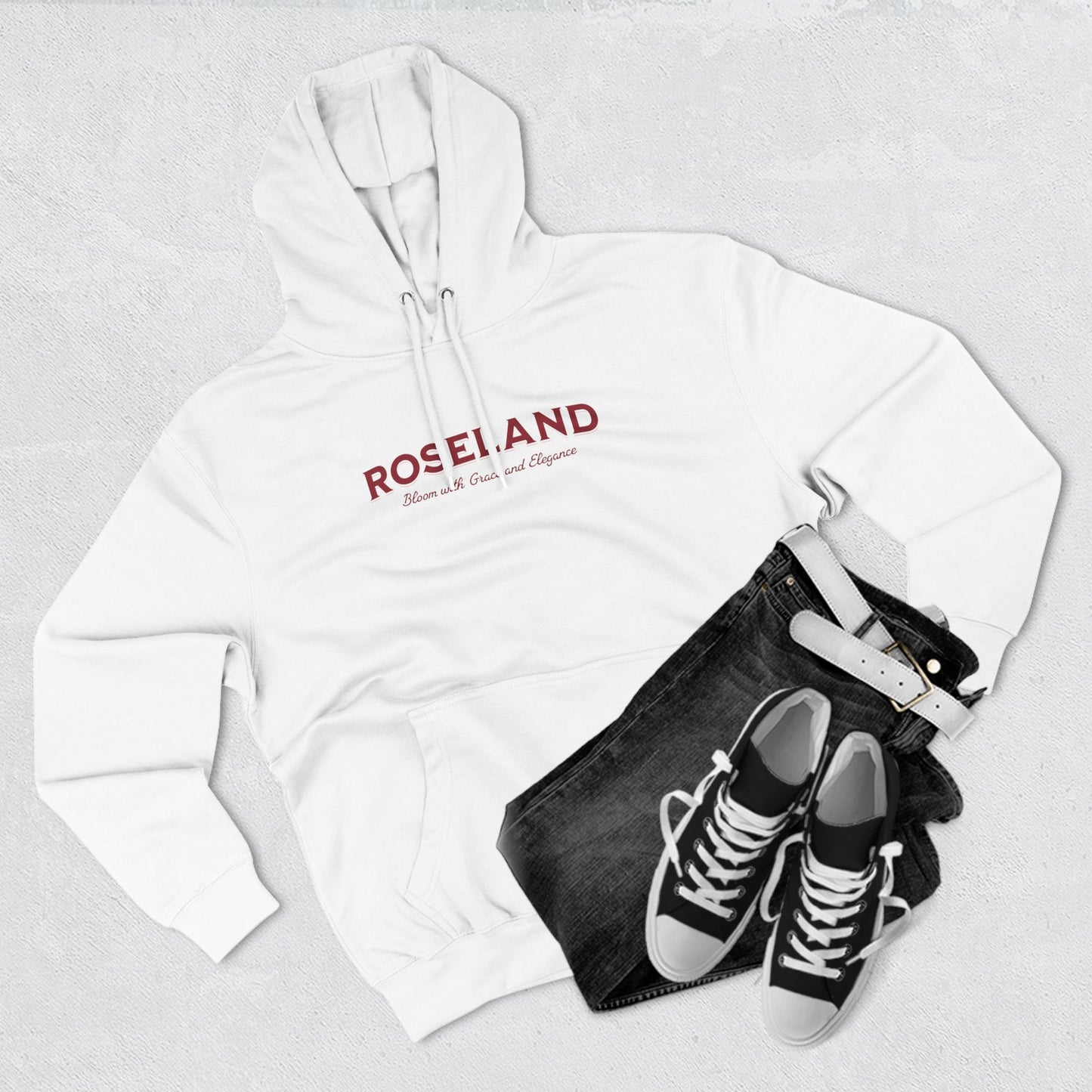 Roseland Three-Panel Fleece Hoodie - StyleMZ