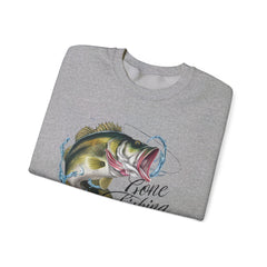 Corea - Sudadera unisex de cuello redondo Gone Fishing Heavy Blend™ - StyleMZ 