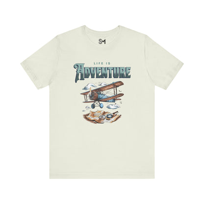 Life is adventure Unisex Jersey Short Sleeve Tee - Stylemz