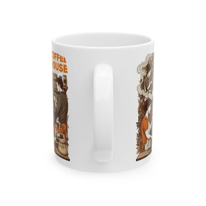 Coffee House Ceramic Mug, (11oz, 15oz) - StyleMZ