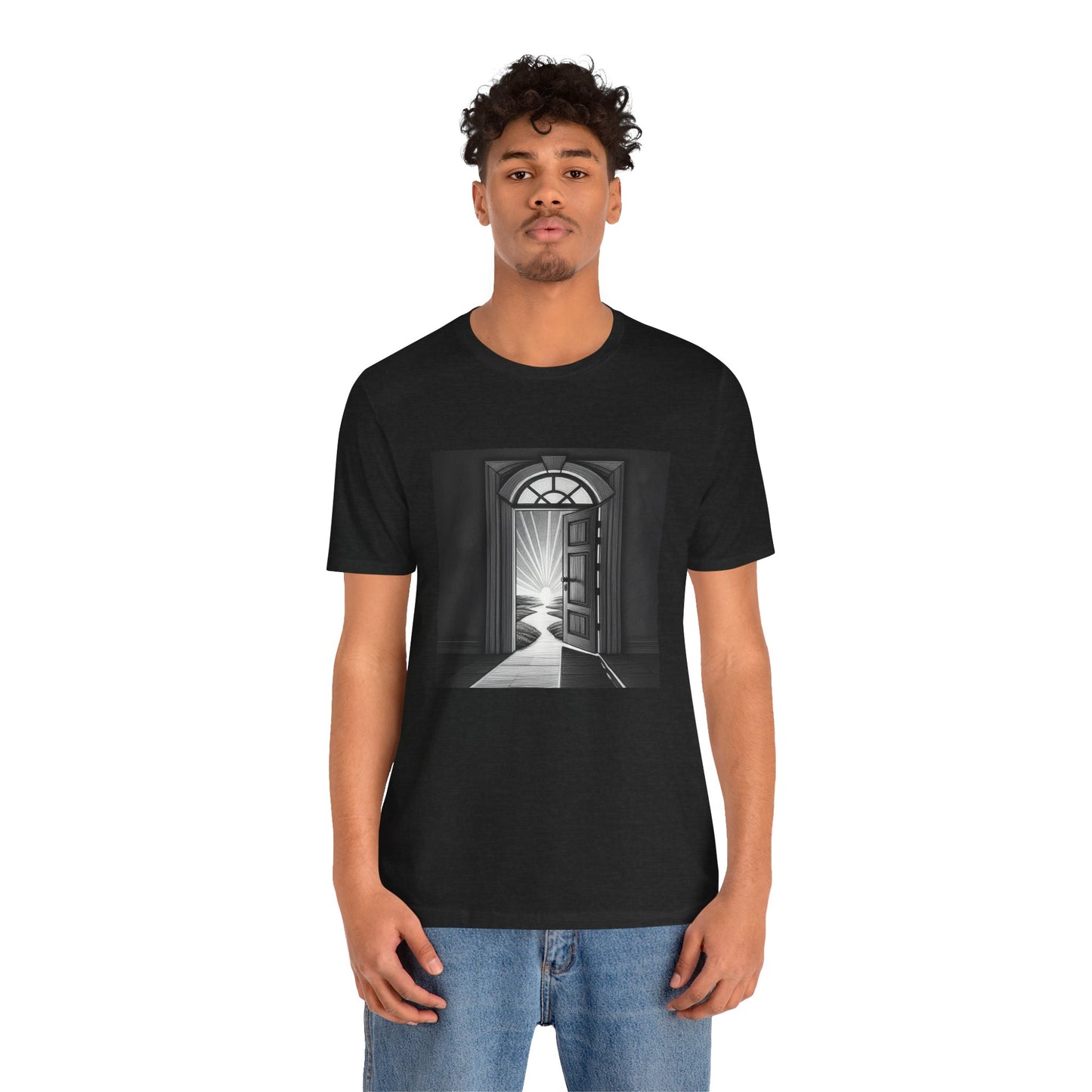 The door is open Unisex Jersey Short Sleeve Tee - StyleMZ