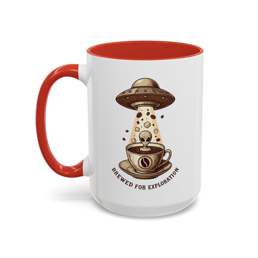 Taza de café con acento "Korea - Brewed for explorer" (11, 15 oz) - StyleMZ 