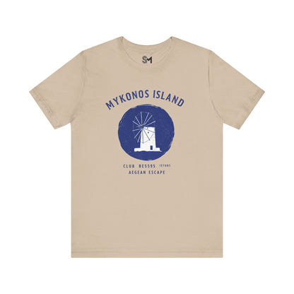 Mykonos Island Unisex Jersey Short Sleeve Tee